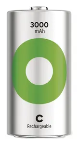 GP Batteries Recyko 3000 C industriālais uzlādējamais akumulators NiMH 3000 mAh 1.2 V 2 gab.