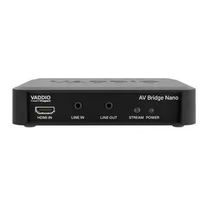 Конференц-хаб Vaddio AV Bridge Nano с разрешением 1920 x 1080 и интерфейсом Gigabit Ethernet