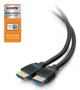 C2G Performance Series 6.1m Premium High Speed HDMI Cable with Ethernet Male to Male HDMI 2.0 3D 18 Gbit/s ARC Black