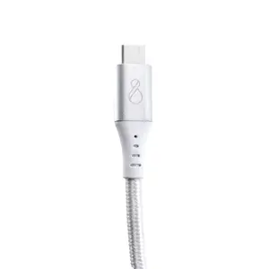 Ochno O-USBG2-70-1 USB-C Kabelis USB 3.2 Gen 2 10 Gbit/s Vīrietis pret Vīrieti DP 1.4 Video Alt Mode Pīts Balts 0.7 m