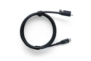 Ochno O-USBG2-200-CC-BL-1 USB-C Cable Male to Male USB 3.2 Gen 2 with Screw Lock and DP 1.4 Video Alt Mode Black