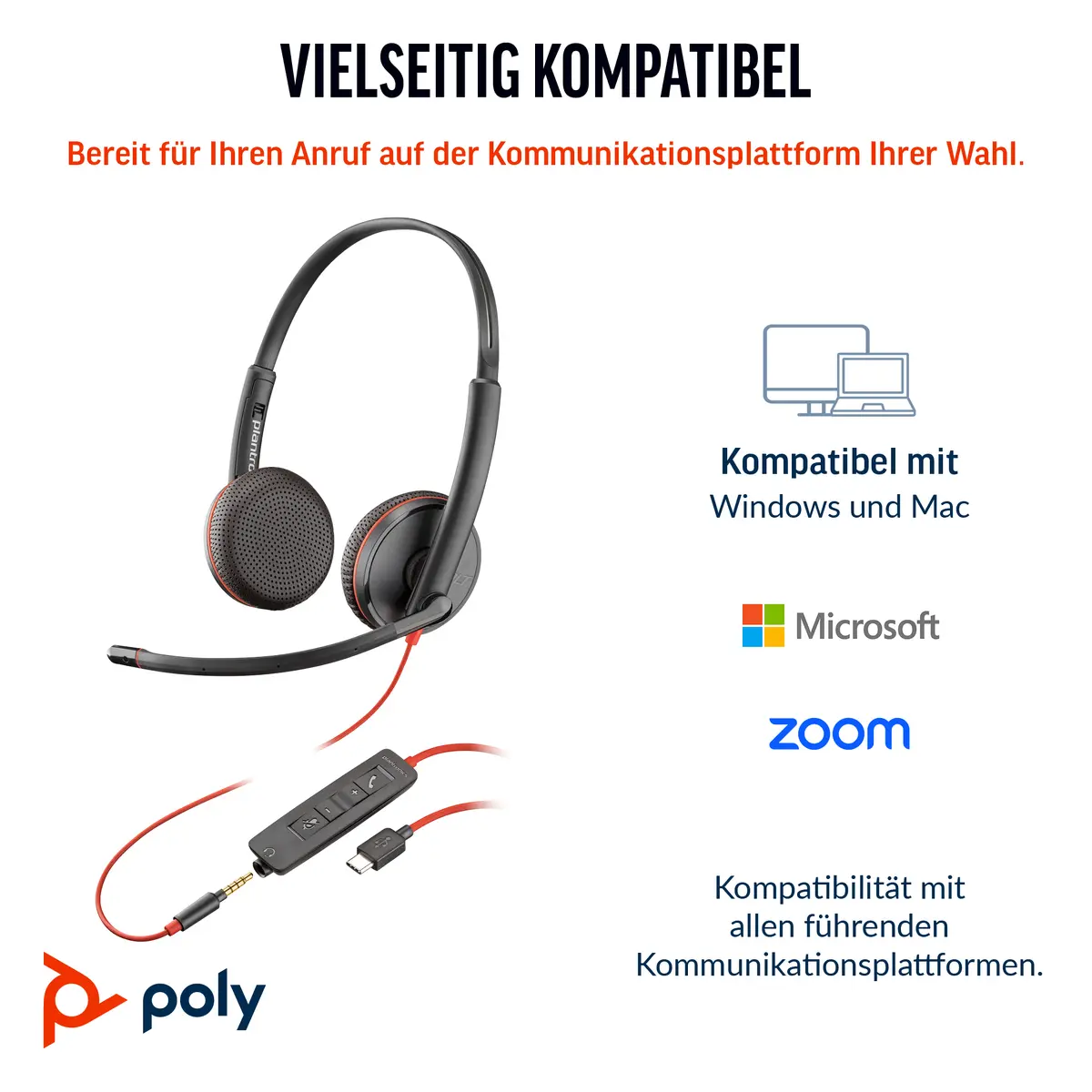 Headset Poly Blackwire 3225 Photo 7