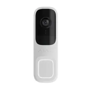 Ajax Doorbell White Wireless 4 MP Night Vision Battery Powered