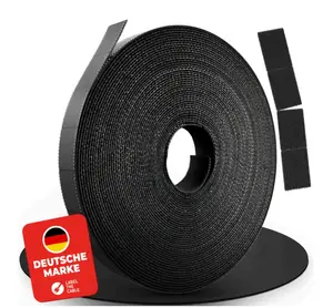 Kabeļu pārvaldības komplekts Label the Cable LTC 1410-3 — melns, garums 3000 mm, platums 15 mm