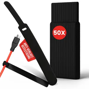 Kabeļu saites Label the Cable ProBasic50 komplekts — regulējama garuma, 50 gab., izturīgas