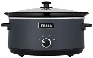 Slow cooker TESLA S500 5L 300W — multicooker pot for low‑temperature cooking