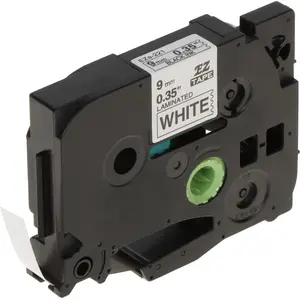 Label tape Brother TZE-221 9 mm, black print on white background