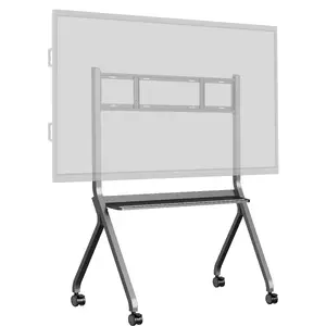 Signage display mount cart IIYAMA MD-CART02-S1 for 55"–86" screens, up to 100 kg, VESA 200x100–800x600, grey