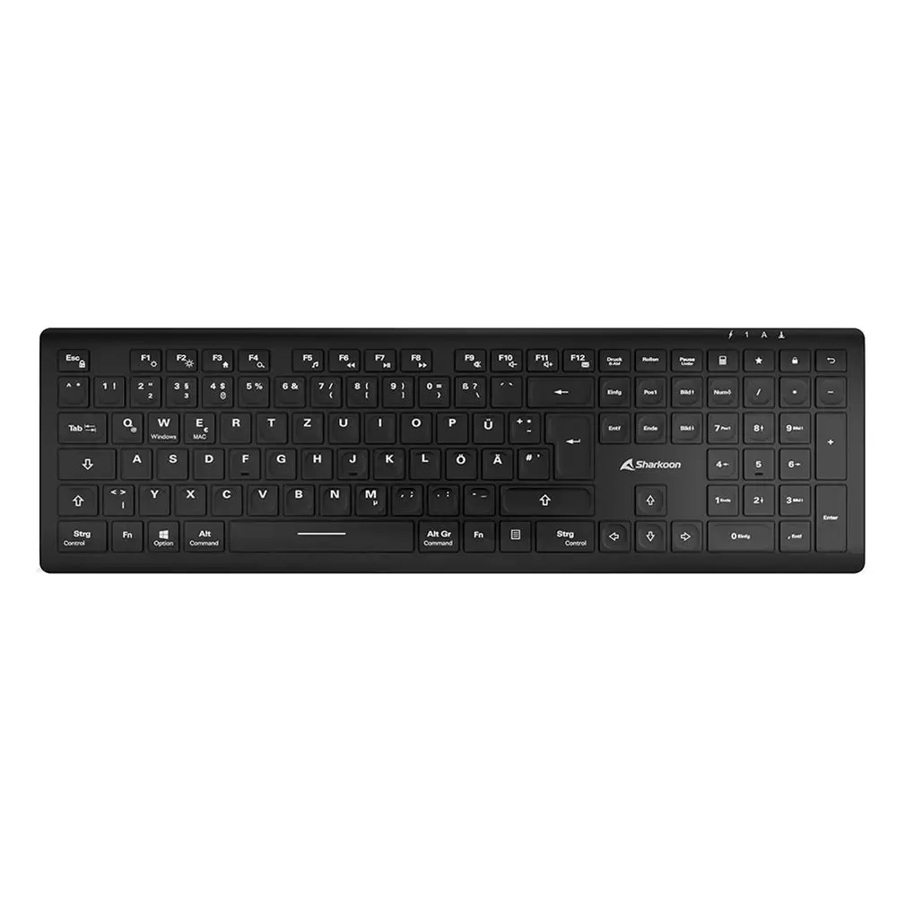 Klaviatūra Sharkoon OfficePal K30W bk Photo 2