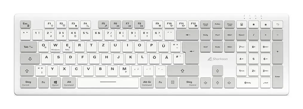 Sharkoon OfficePal K30W wh keyboard Photo 2