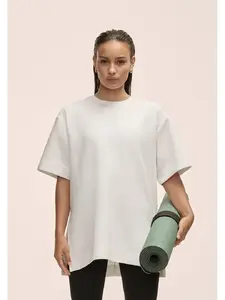 Женская футболка Casall Aria Oversize Tee, белая, размер M