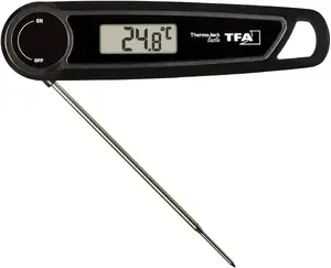 Digital Waterproof Kitchen Thermometer TFA THERMO JACK TASTE 30.2035.01 with Clear LCD Display