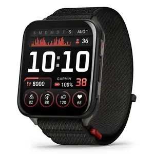 Умные часы GARMIN Venu X1 — 2" AMOLED, GPS/GLONASS/Galileo, 5 ATM, до 11 дней автономии, чёрный силикон