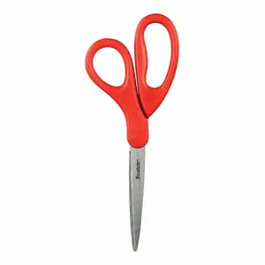 Scissors Scotch 200-15830, 18 cm, red — office cutting scissors
