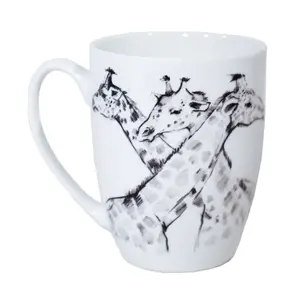 Ceramic mug KETLER 350 ml, model 9140833, giraffe design