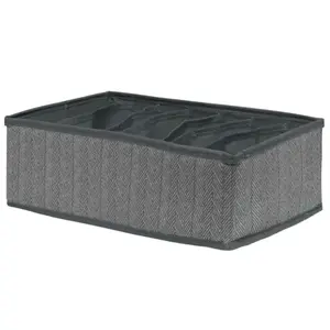 BESK Storage Box 9142899 with 7 Compartments, Grey