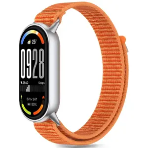 Нейлоновый ремешок Tech-Protect Xiaomi Smart Band 8/9/10 Оранжевый/Серый