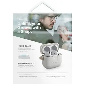 Aizsargmaciņš AirPods 4 Uniq Clyde — rozā, ciets korpuss, saderīgs ar AirPods 4