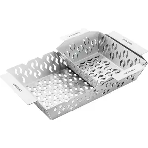 Grilling baskets ZWILLING 1026141 set of 2 stainless steel for grilling vegetables and small items
