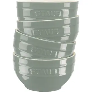 Serving Set of 4 Bowls Staub 1028170 12 cm Eucalyptus