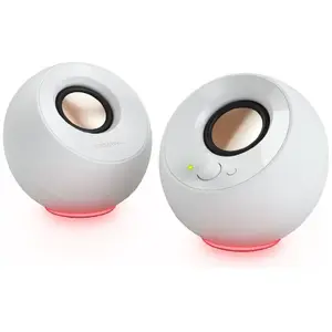 Computer speakers Creative Pebble SE RGB white (51MF1725AA001) — desktop USB-powered 2.0 stereo