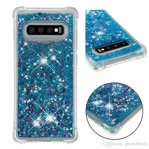 Задняя защитная накладка iLike для Samsung S10e — Liquid Sparkle Blue