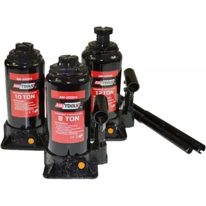 Hidrauliskais domkrats AWTools AW HYDRAULIC JACK 3T178 — 3 t slodze, 350 mm pacelšana