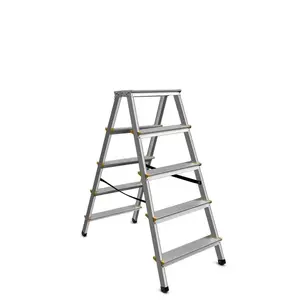 Kāpnes AWTools AW23028 alumīnija viegls kāpnis 3.2 m, 5 pakāpieni, 150 kg slodze