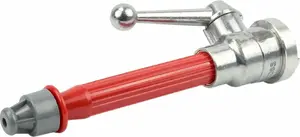 Fire hose nozzle AWTools AW70497 with 1" valve, metal construction