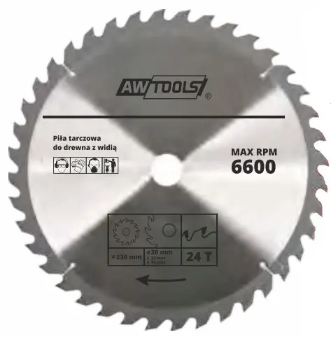 Ripzāģa disks AWTools AW TCT 300