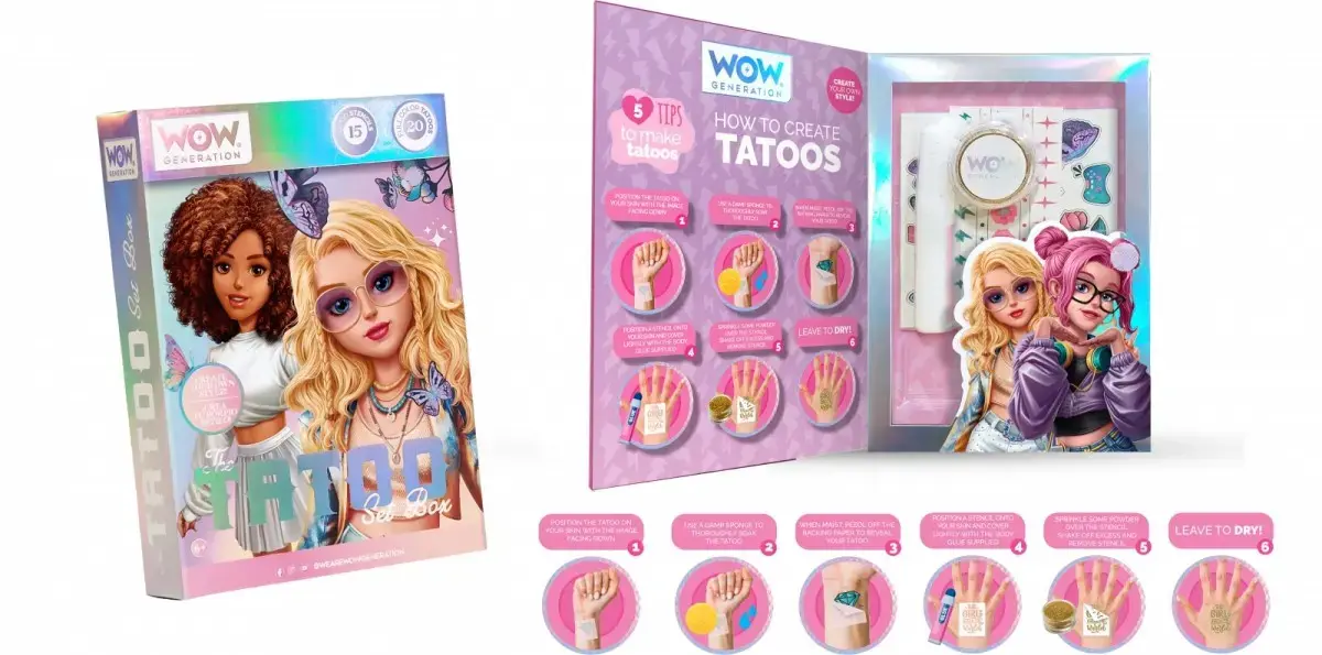 Набор временных тату Kids Euroswan WOW00097 Photo 2