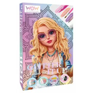 Набор для рисования Kids Euroswan WOW00084 — Мандала с блёстками для детей