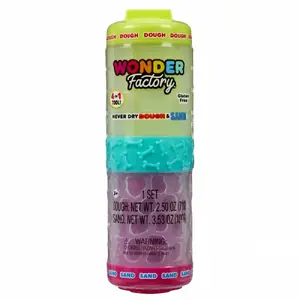 Mga Plastic Dough Wonder Factory komplekts, modelis 595304-EUC/533023 — laima zaļas un rozā detaļas