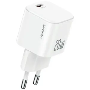 Зарядное устройство usams USA001627 20W 1×USB‑C с кабелем USB‑C — адаптер для быстрой зарядки смартфонов и планшетов