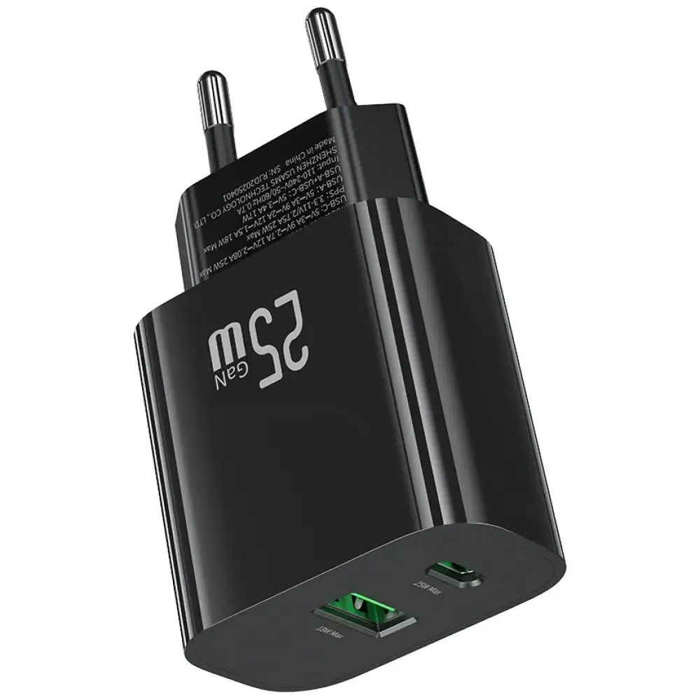 usams USA001629 25 W USB-C + USB-A lādētājs Photo 8