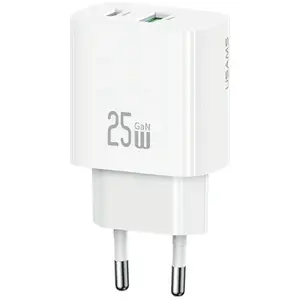 Зарядное устройство usams USA001630 25 Вт, 1× USB-A + 1× USB-A, быстрая зарядка