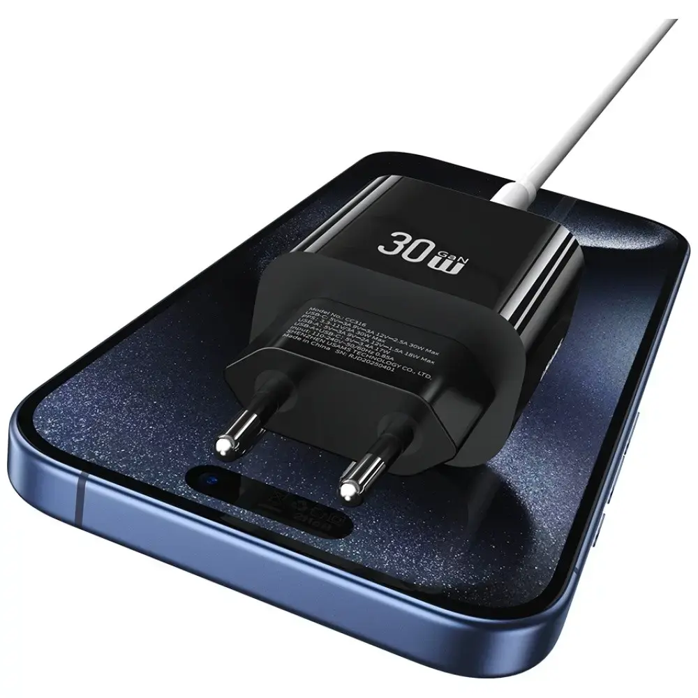usams USA001631 30W USB-C + USB-A Photo 4