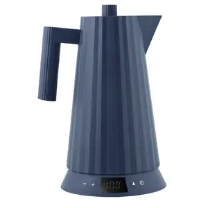 Electric kettle Alessi Plissé 1.0 L 2200 W blue, thermoplastic resin, hidden base, automatic shut-off