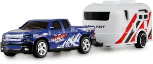RC pickup Amewi 22680 1:64 scale RTR with trailer, blue