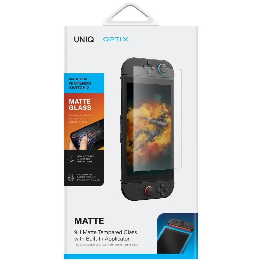 Матовое закалённое стекло Uniq для Nintendo Switch 2 Photo 2