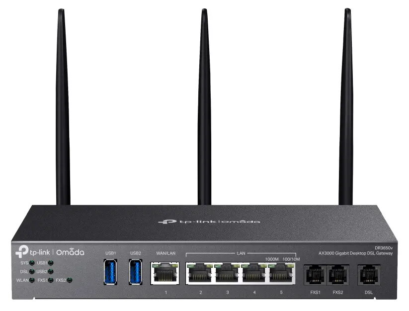 TP-Link Omada DR3220v-4G Bezvadu maršrutētājs Gigabit