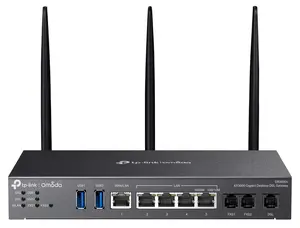 TP-Link Omada DR3220v-4G Bezvadu maršrutētājs Gigabit Ethernet Divu joslu 2.4 GHz 5 GHz Melns