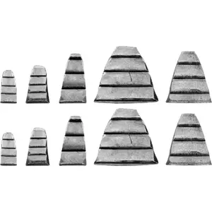 Wedge Set Vorel 99472 — 10 pcs, 5 sizes for splitting and woodworking