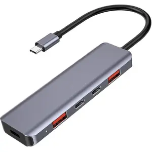 Мультимедийный адаптер PLATINET 46237 5в1 USB‑C на HDMI с мультирежимом