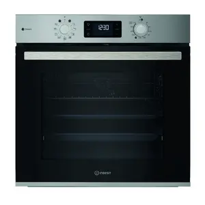 Built-in electric oven Indesit IOK58HSU1X — A+ energy, steam cleaning, Turn&Go, Turbo Grill, Maxi Cooking