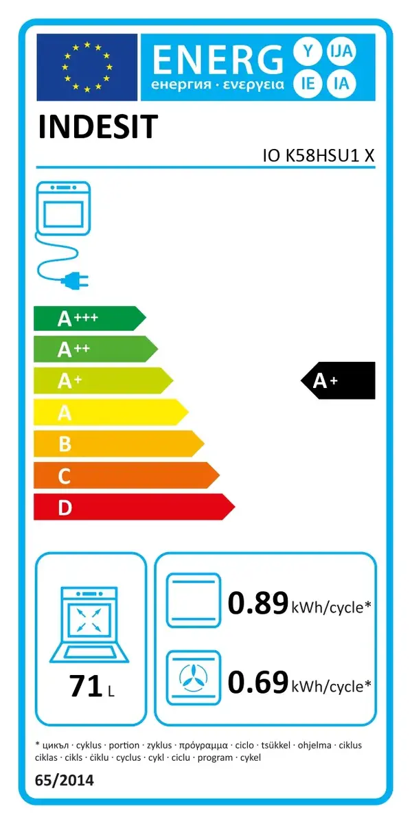 Indesit IOK58HSU1X встраиваемый духовой шкаф Photo 6