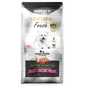 Сухой корм для собак BIOFEED Euphoria Fresh Adult Mini & Small — Индейка с кроликом, 8 кг, белок 28%, жир 15%