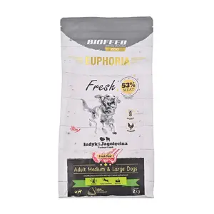 Sausais barības produkts suņiem BIOFEED Euphoria Fresh Adult Medium & Large Turcija ar jēru 2 kg, 28% olbaltumvielu, 15% tauku