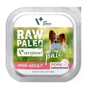 Влажный корм для собак VETEXPERT RAW PALEO Pâte Mini Adult Pork 150 г — беззерновой, 9,5% белка, 5% жира