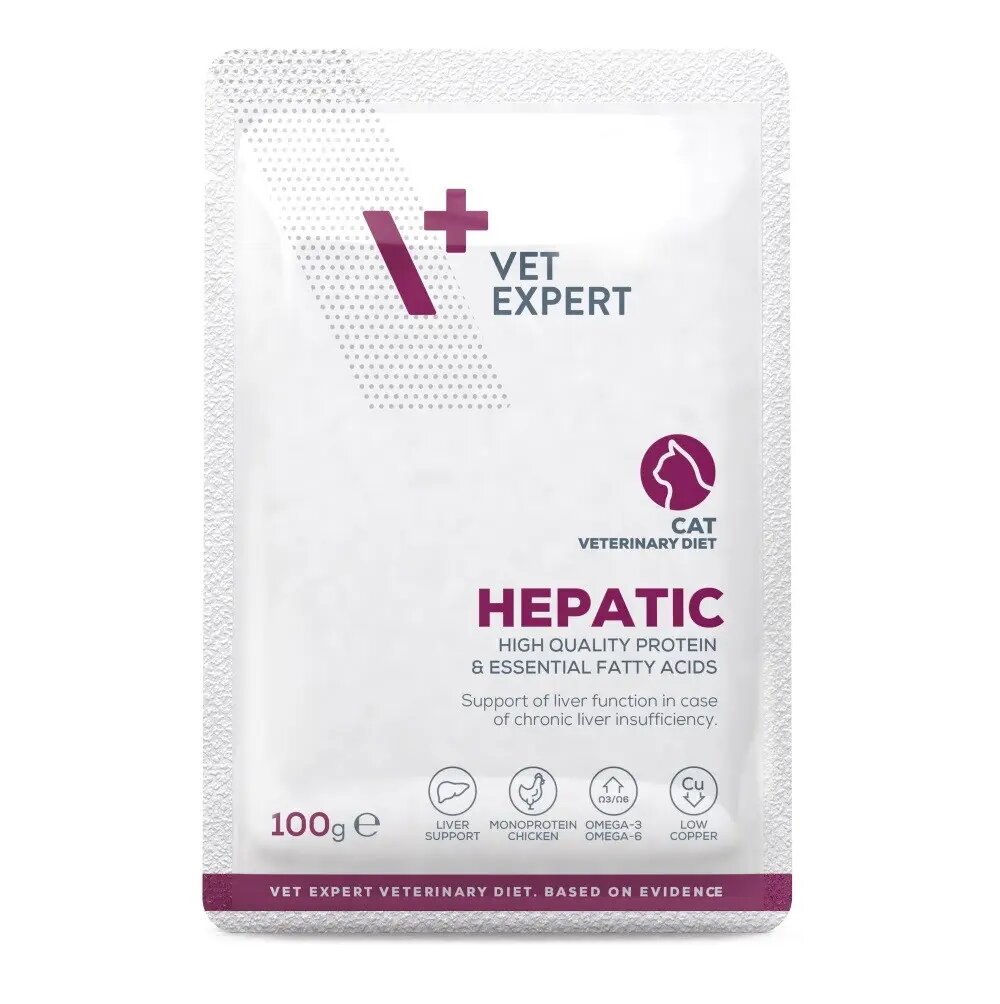 Mitrs kaķu barība VETEXPERT Hepatic Chicken
